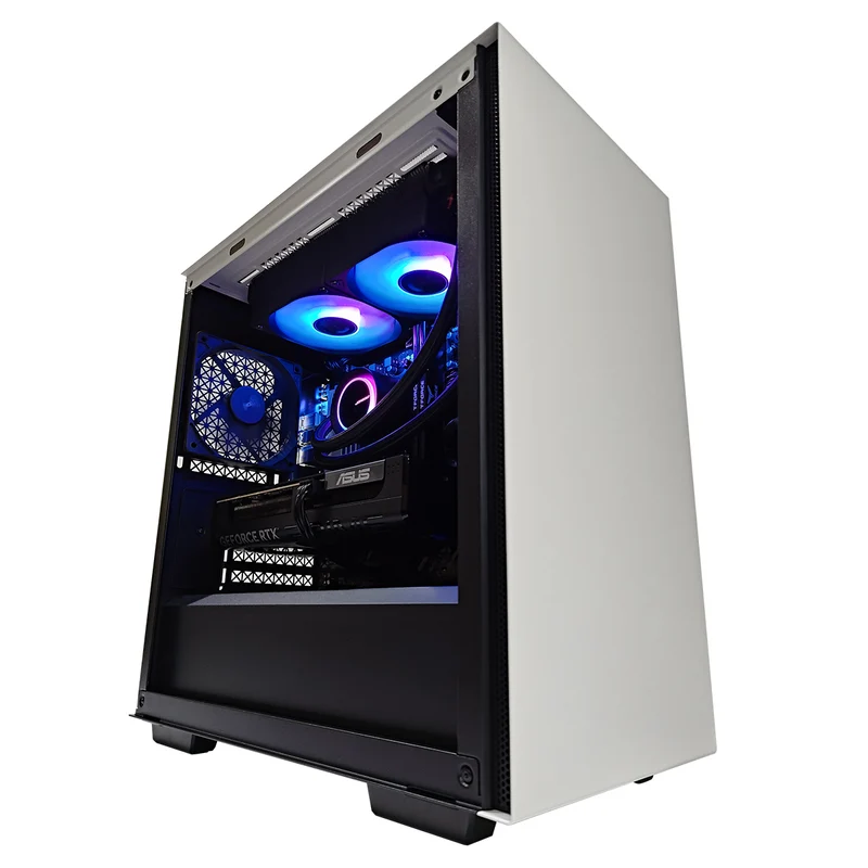 Aurora Macube White Desktop Gaming PC | AMD Ryzen 7 7700 | 16GB RAM | 1TB SSD | RTX 5060 OC | Windows 11 Pro
