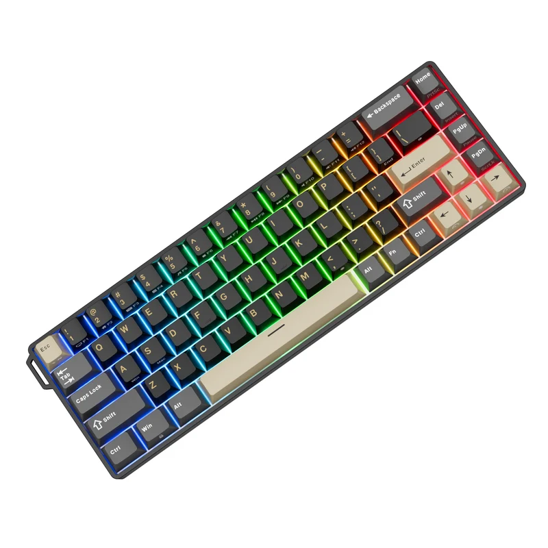 Royal Kludge RK68 HE Wired RGB Hot-Swappable Mechanical Keyboard Phantom (Mint Switch)