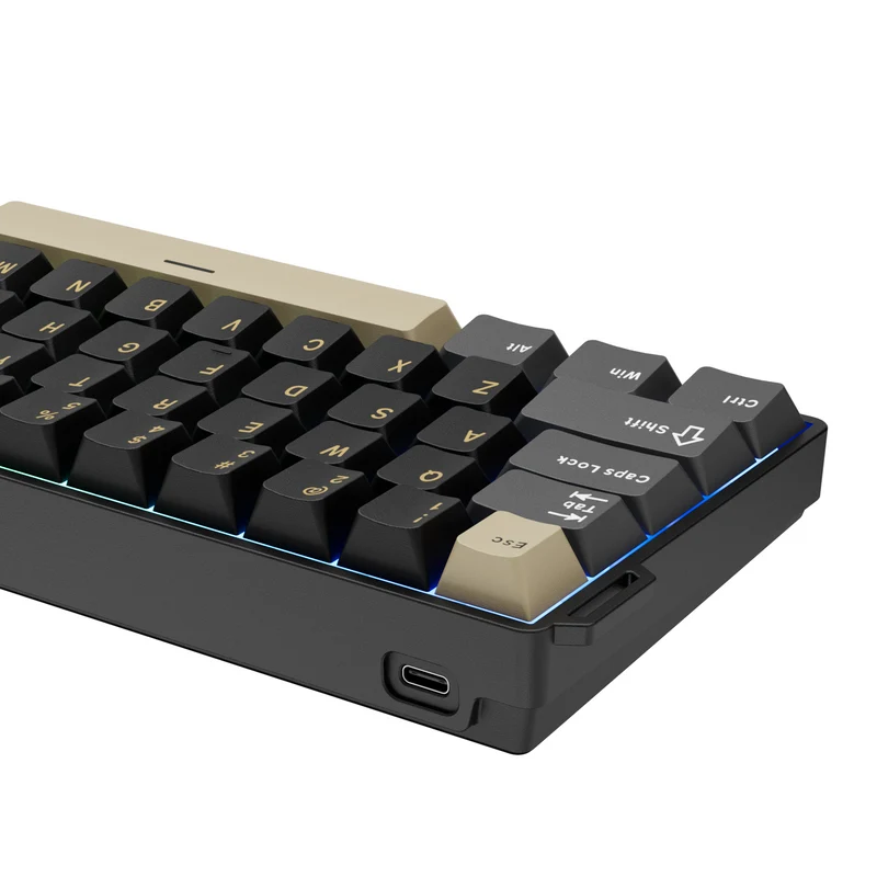 Royal Kludge RK68 HE Wired RGB Hot-Swappable Mechanical Keyboard Phantom (Mint Switch)
