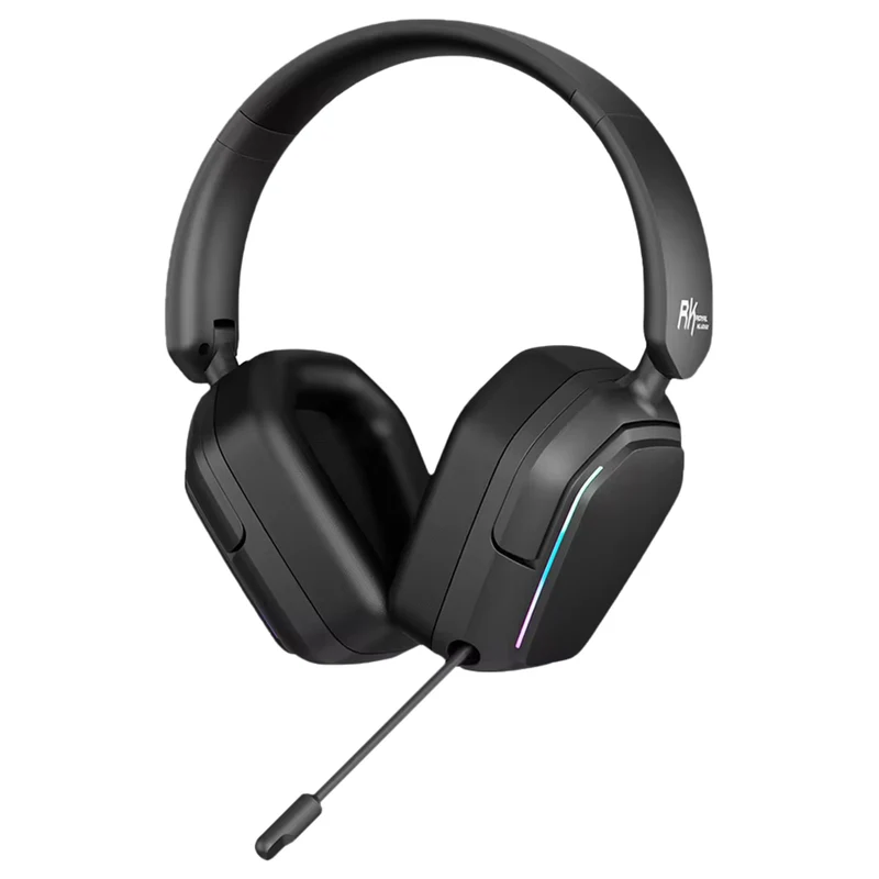 Royal Kludge RK HG101 RGB Tri-Mode Gaming Headphone (Matte Black, Platinum Grey, Berry Red, Pink)