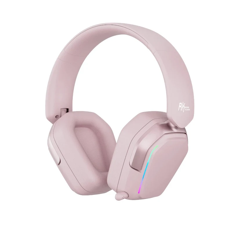 Royal Kludge RK HG101 RGB Tri-Mode Gaming Headphone (Matte Black, Platinum Grey, Berry Red, Pink)