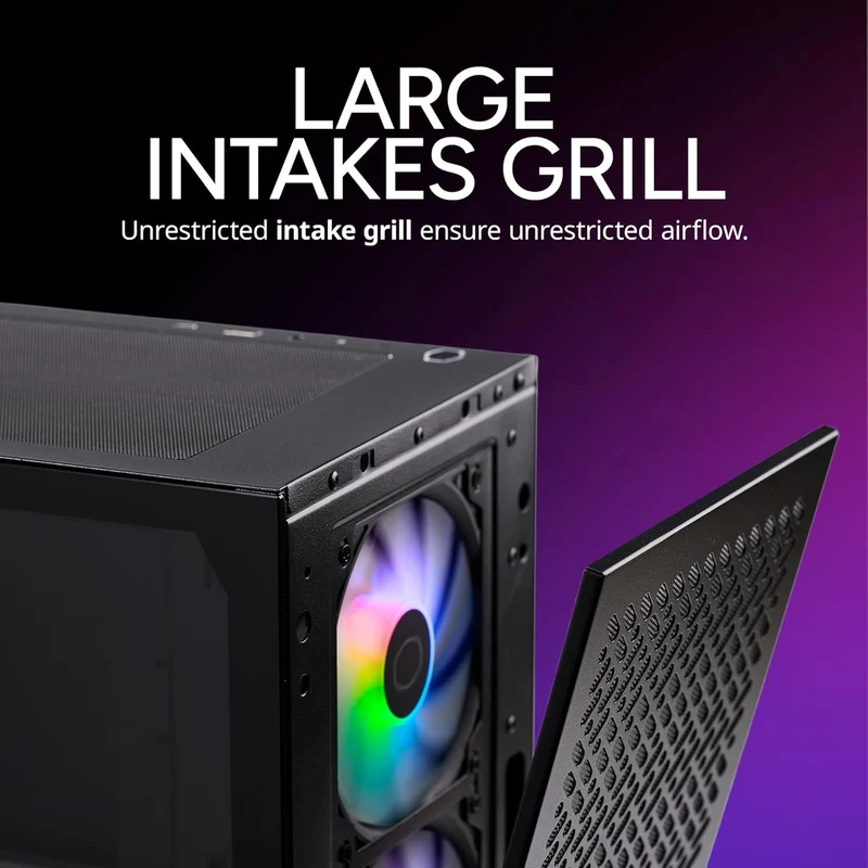 Cooler Master Elite 302 ARGB Mini-ITX, Micro-ATX Mini Tower PC Case (Black - Glass Edition, White - Glass Edition)