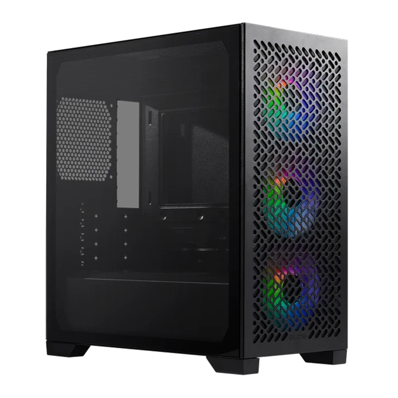 Cooler Master Elite 302 ARGB Mini-ITX, Micro-ATX Mini Tower PC Case (Black - Glass Edition, White - Glass Edition)