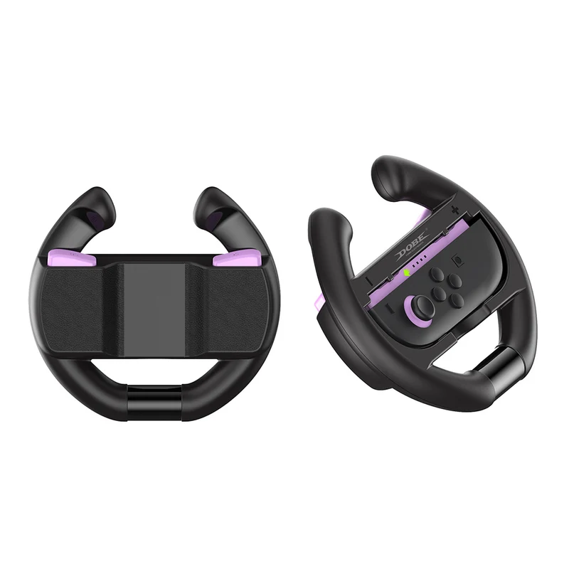 Dobe Controller Steering Wheel for Nintendo Switch 2 Joy-Pad (Black) (Orange/Blue, Purple/Green) TNS-3195S
