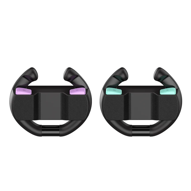 Dobe Controller Steering Wheel for Nintendo Switch 2 Joy-Pad (Black) (Orange/Blue, Purple/Green) TNS-3195S