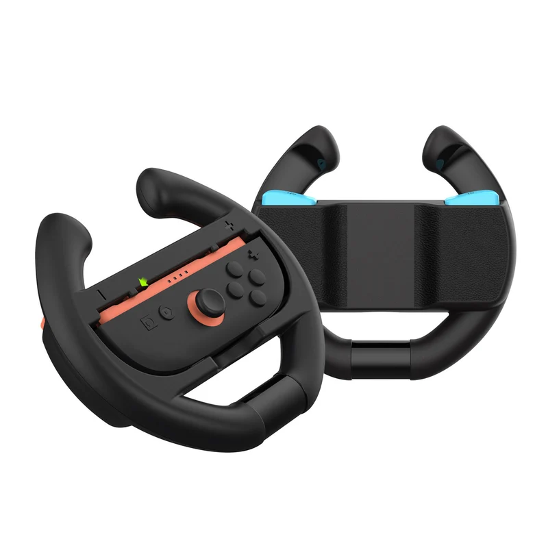 Dobe Controller Steering Wheel for Nintendo Switch 2 Joy-Pad (Black) (Orange/Blue, Purple/Green) TNS-3195S
