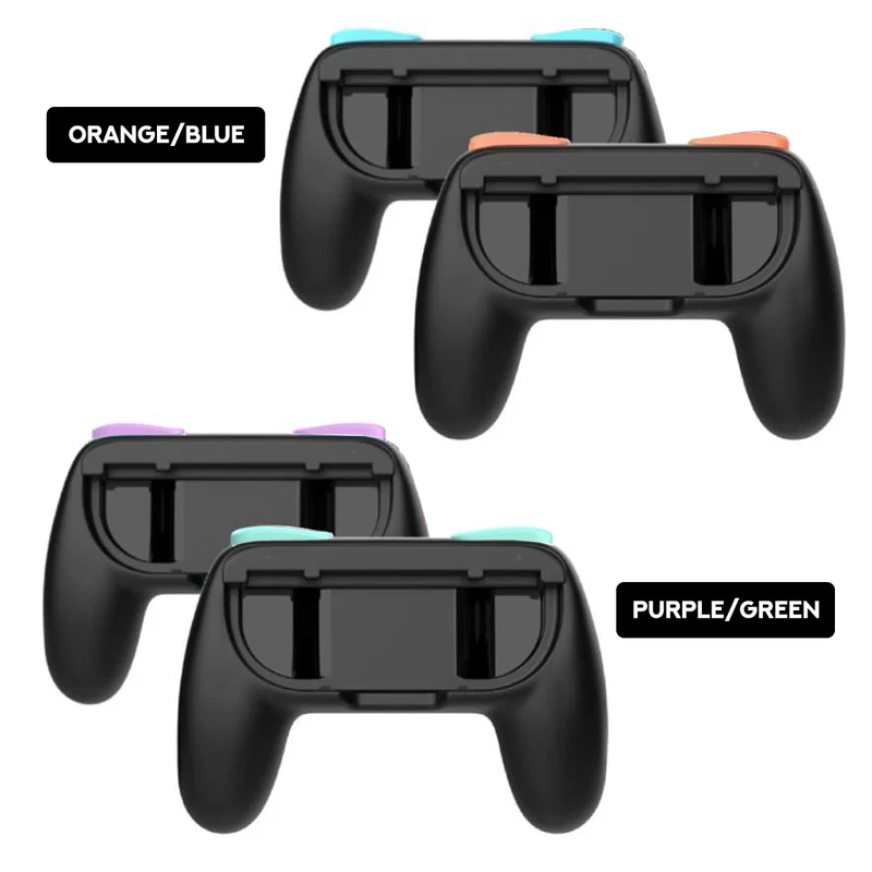 Dobe Controller Grip for Nintendo Switch 2 Joy-Pad (Black) (Orange/Blue, Purple/Green) TNS-3162S