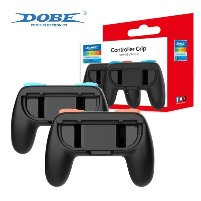 Dobe Controller Grip for Nintendo Switch 2 Joy-Pad (Black) (Orange/Blue, Purple/Green) TNS-3162S