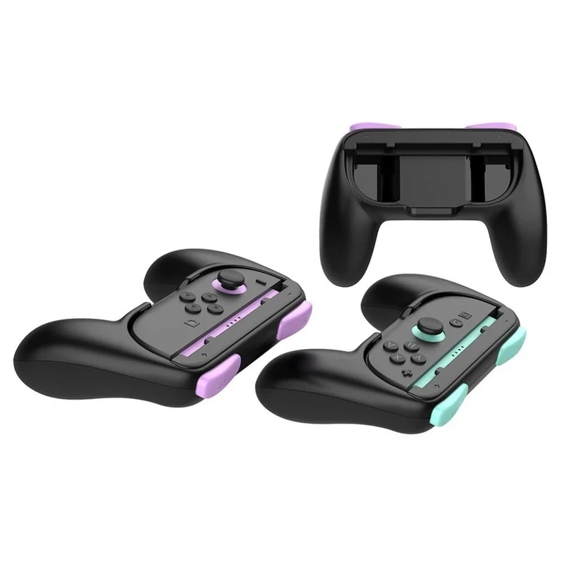 Dobe Controller Grip for Nintendo Switch 2 Joy-Pad (Black) (Orange/Blue, Purple/Green) TNS-3162S