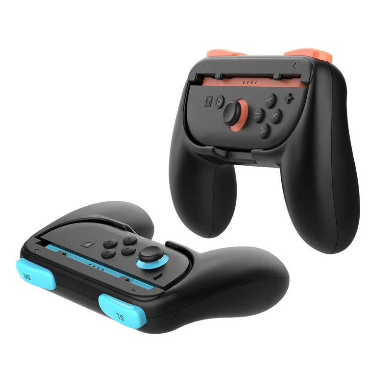 Dobe Controller Grip for Nintendo Switch 2 Joy-Pad (Black) (Orange/Blue, Purple/Green) TNS-3162S