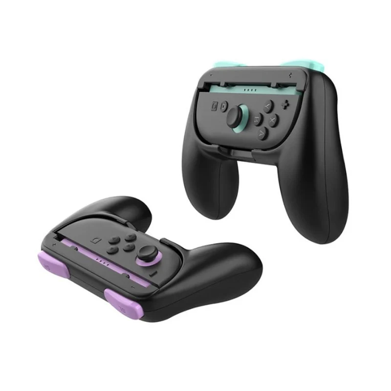 Dobe Controller Grip for Nintendo Switch 2 Joy-Pad (Black) (Orange/Blue, Purple/Green) TNS-3162S