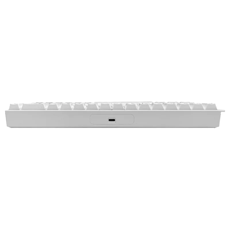 Ajazz AK680 V2 RGB Wired 68-Keys Aluminum Case Hot-Swappable Mechanical Keyboard (White) (Ice Island Switch)