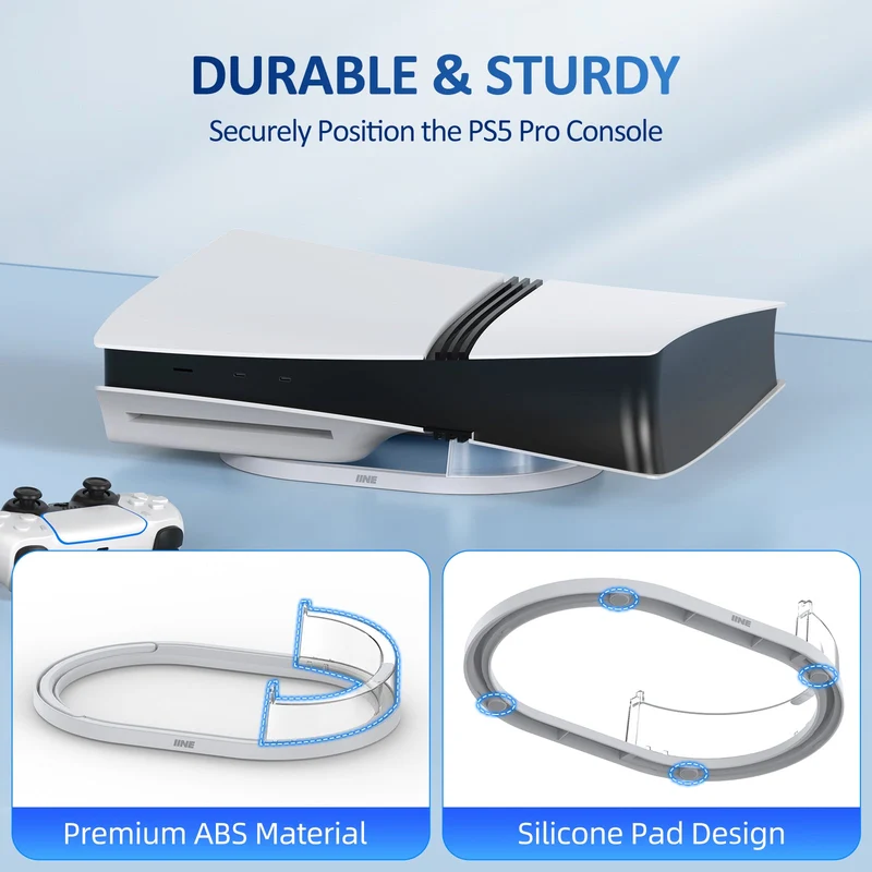 IINE Horizontal Stand for PS5 Pro (Transparent) (L1107)