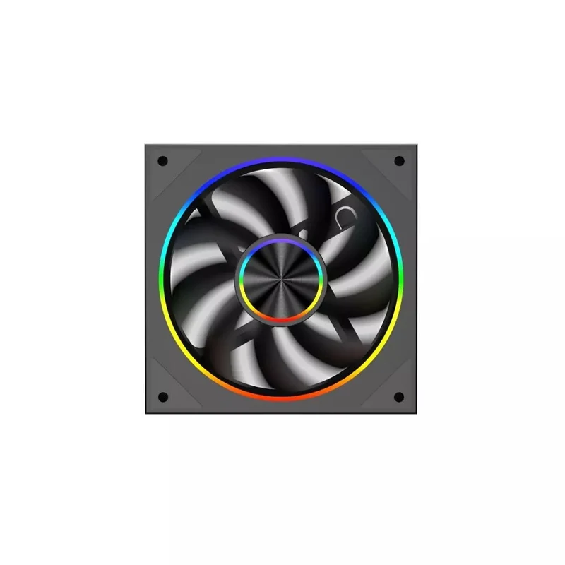 Coolman Drift Fury CM-06RF 120mm Reverse ARGB Cooling Fan (Black, White)