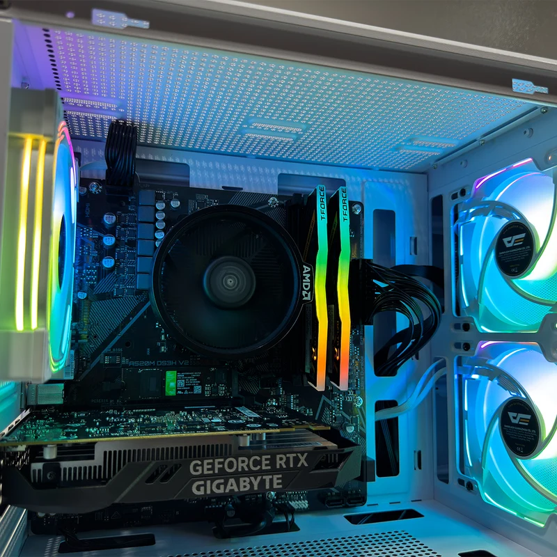 Alpha DB330M Mesh White Desktop Gaming PC | AMD Ryzen 5 5600 | 16GB RAM | 500GB SSD | RTX 3050 | Windows 11 Pro