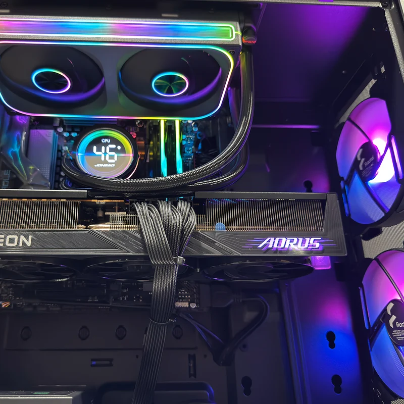 Optima Focus 2 Black Desktop Gaming PC | AMD Ryzen 7 7800X3D | 32GB RAM | 1TB SSD | RX 9070 XT | Windows 11 Pro