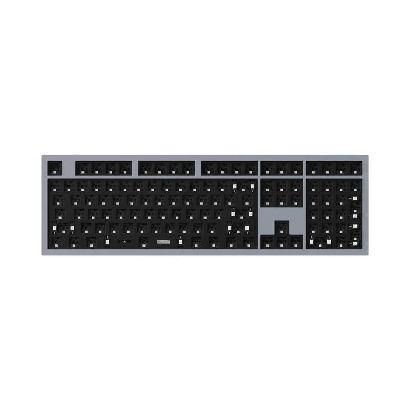 Keychron Q6 QMK Custom Mechanical Barebone Swappable RGB Backlight Keyboard - Silver Grey (Q6A2)