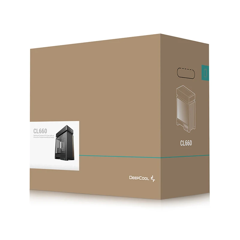 DeepCool CL660 High Cooling Performance ATX Compact Case (Black, White)
