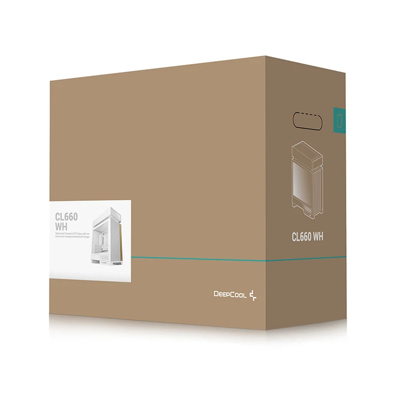 DeepCool CL660 High Cooling Performance ATX Compact Case (Black, White)