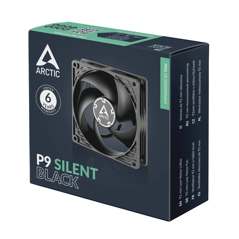Arctic P9 Silent 92mm Low-Noise Fan (Black) (ACFAN00297A)