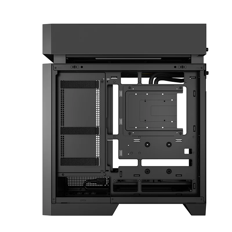 DeepCool CL6600 ATX PC Case with 360mm ARGB Liquid Cooler (Black, White)