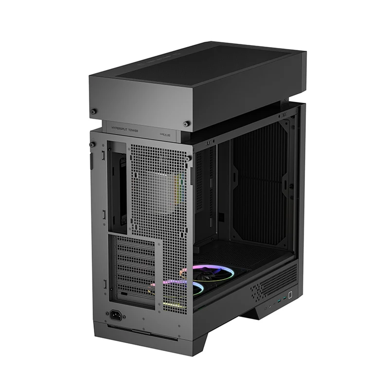 DeepCool CL6600 ATX PC Case with 360mm ARGB Liquid Cooler (Black, White)