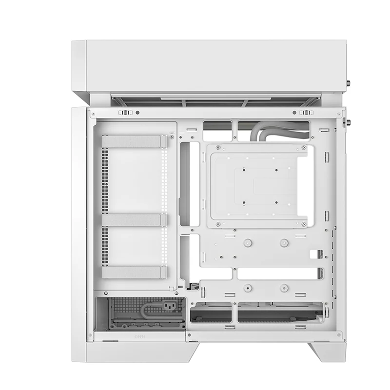 DeepCool CL6600 ATX PC Case with 360mm ARGB Liquid Cooler (Black, White)