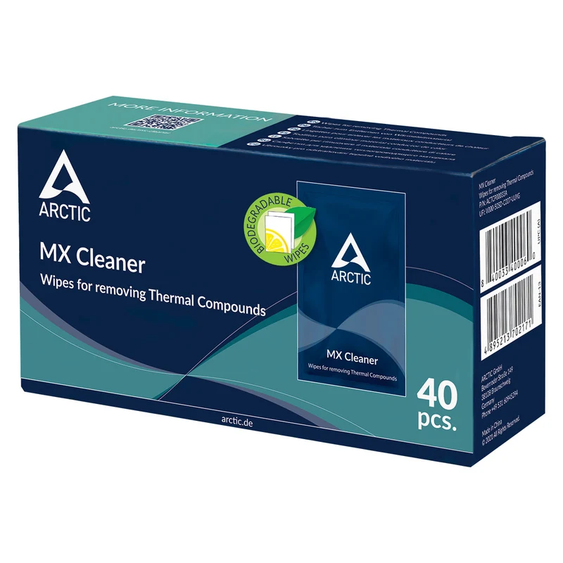 Arctic MX Cleaner Wipes for Removing Thermal Compounds (ACTCP00033A)