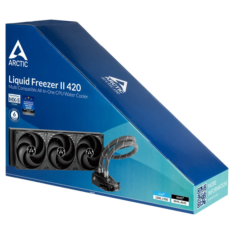 Arctic Liquid Freezer II 420 Multi Compatible All-in-One CPU Water Cooler (ACFRE00092A)