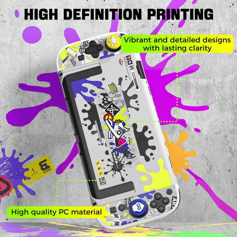 IINE PC Protective Case Set for Nintendo Switch 2 (Mario, Splatoon) (L1167, L1166)