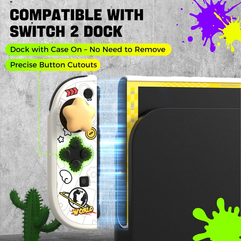 IINE PC Protective Case Set for Nintendo Switch 2 (Mario, Splatoon) (L1167, L1166)
