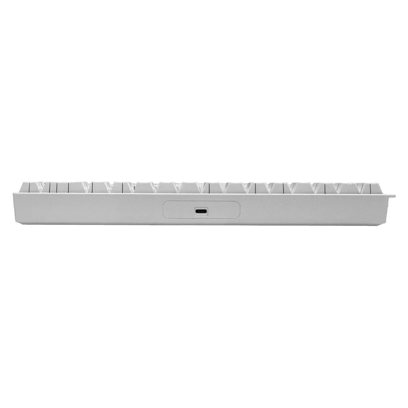 Ajazz AK680 V2 RGB Wired 68-Keys Aluminum Case Hot-Swappable Mechanical Keyboard (White Contour Line) (Ice Island Switch)