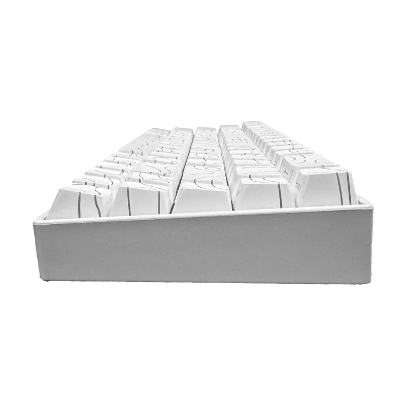 Ajazz AK680 V2 RGB Wired 68-Keys Aluminum Case Hot-Swappable Mechanical Keyboard (White Contour Line) (Ice Island Switch)