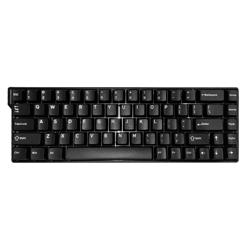 Ajazz AK680 V2 RGB Wired 68-Keys Aluminum Case Hot-Swappable Mechanical Keyboard (Black) (Ice Island Switch)