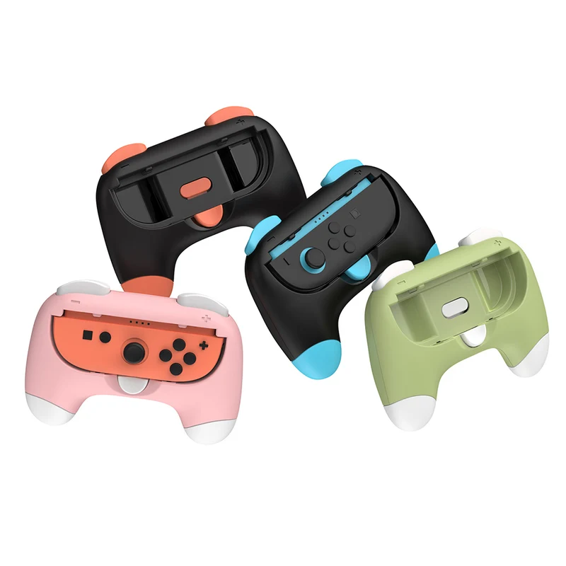 Dobe Controller Grip for Nintendo Switch 2 Joy-Pad (Black + Orange Blue, Pink/Green + White Button) (TNS-3163S)