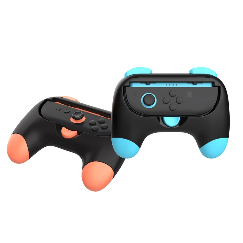 Dobe Controller Grip for Nintendo Switch 2 Joy-Pad (Black + Orange Blue, Pink/Green + White Button) (TNS-3163S)