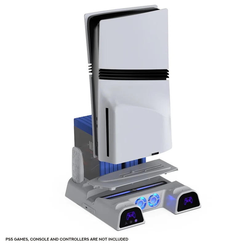Dobe Multifunctional Cooling Charging Dock for PS5 / PS5 Slim / PS5 Pro (White) TP5-3532D