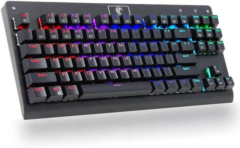 E-YOOSO Falcon Mechanical Gaming Keyboard Green Switch Z-77 (Black)