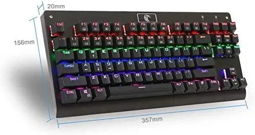 E-YOOSO Falcon Mechanical Gaming Keyboard Green Switch Z-77 (Black)