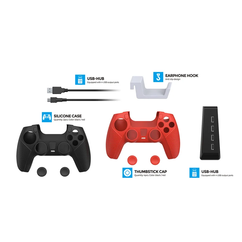 Dobe Player Pack for PS5 (Black) TP5-35118