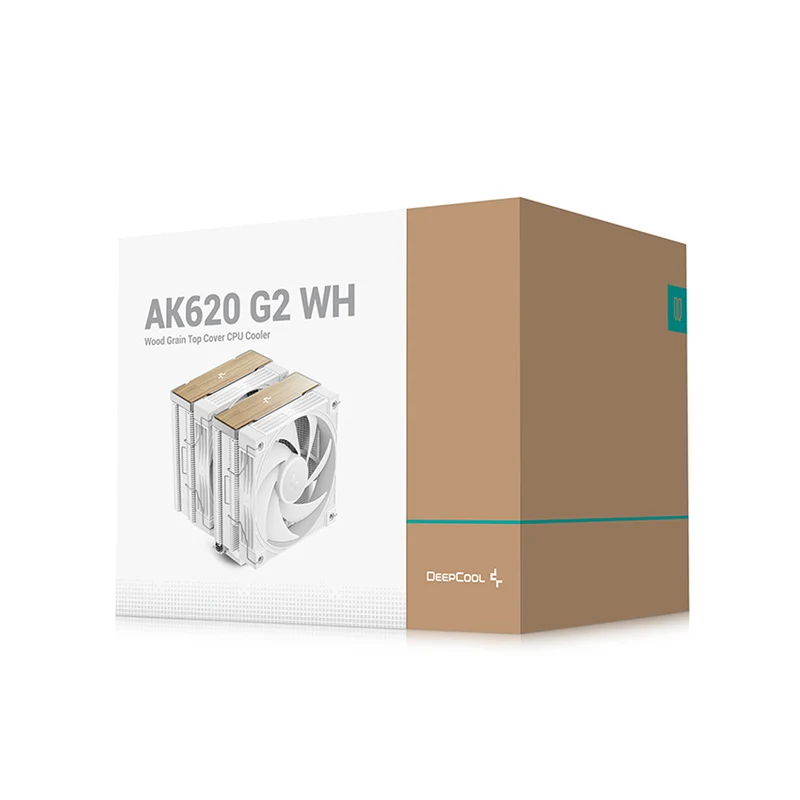 DeepCool AK620 G2 Wood Grain Top Cover CPU Cooler (Black, White)