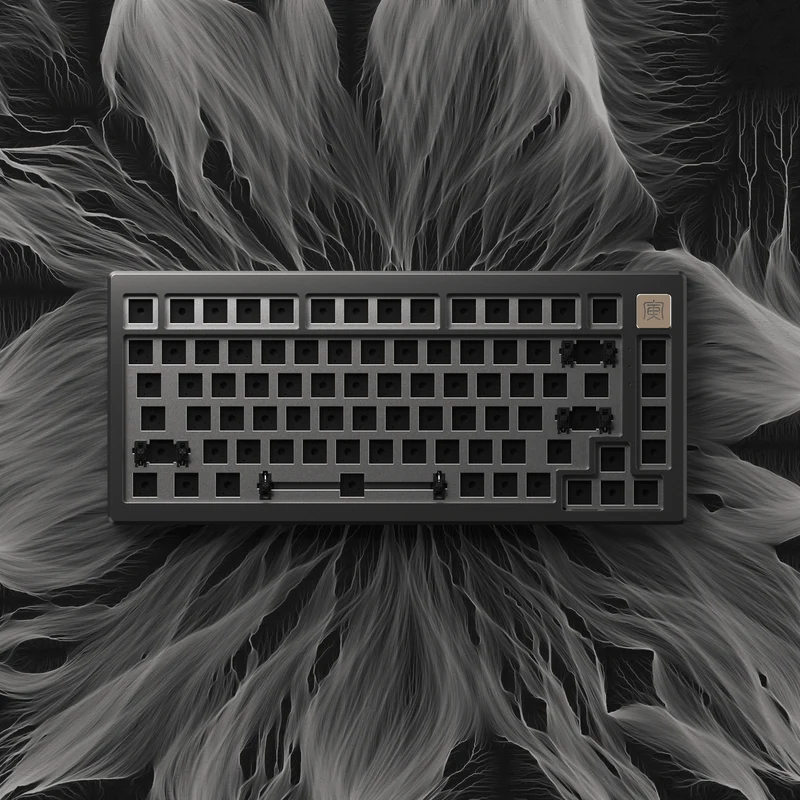 AKKO MOD006 RGB Hot-Swappable Mechanical Keyboard DIY Kit With Gasket Mount Structure (Space Gray)