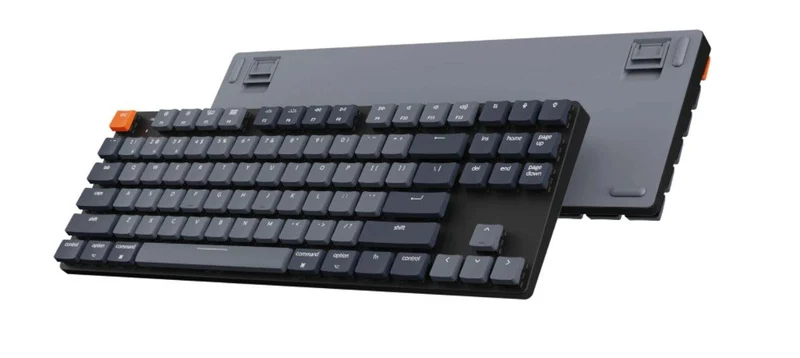 Keychron K1 SE Tenkeyless RGB Backlight Aluminum Optical Hot-Swappable Wireless Mechanical Keyboard + Plastic Case (Banana Switch) (K1SEE4)