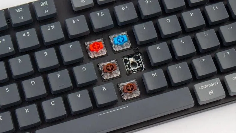 Keychron K1 SE Tenkeyless RGB Backlight Aluminum Optical Hot-Swappable Wireless Mechanical Keyboard + Plastic Case (Banana Switch) (K1SEE4)