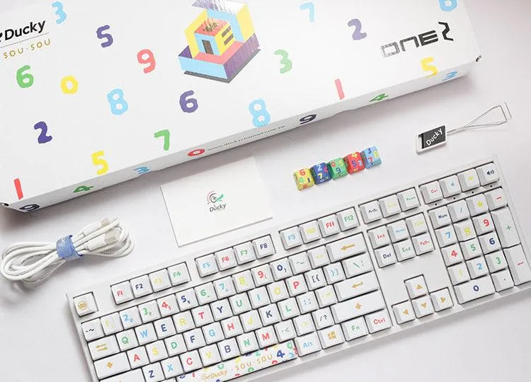 DUCKY X SOU SOU ONE 2 MECHANICAL KEYBOARD (CHERRY MX BLUE) (DKON1808-CUSPHWWBS1)