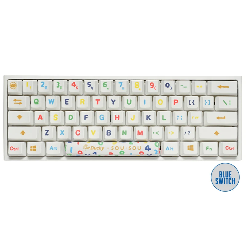DUCKY X SOU SOU ONE 2 MINI RGB LED MECHANICAL KEYBOARD (CHERRY MX BLUE) (DKON2061ST-CUSPHWWTS2)