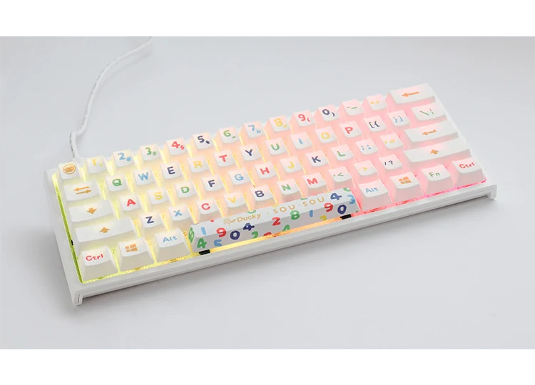 DUCKY X SOU SOU ONE 2 MINI RGB LED MECHANICAL KEYBOARD (CHERRY MX BLUE) (DKON2061ST-CUSPHWWTS2)