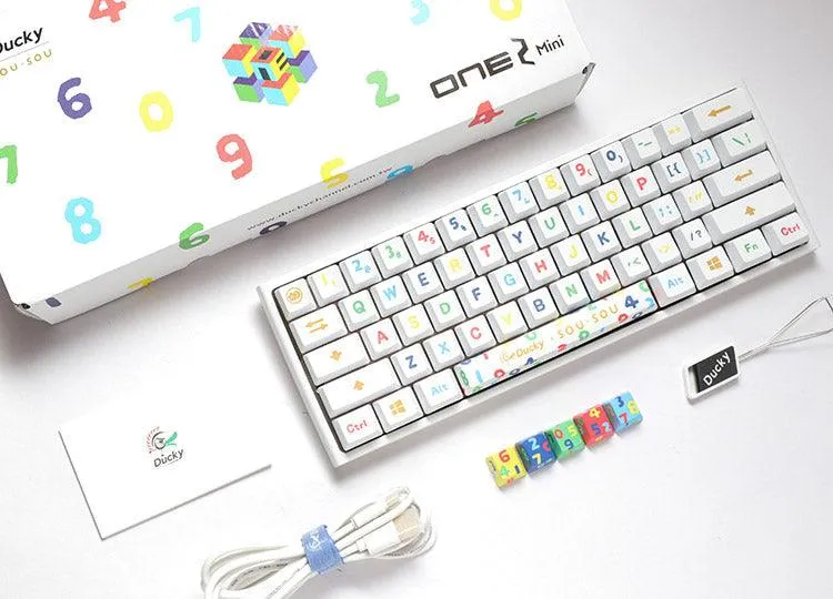 DUCKY X SOU SOU ONE 2 MINI RGB LED MECHANICAL KEYBOARD (CHERRY MX BLUE) (DKON2061ST-CUSPHWWTS2)