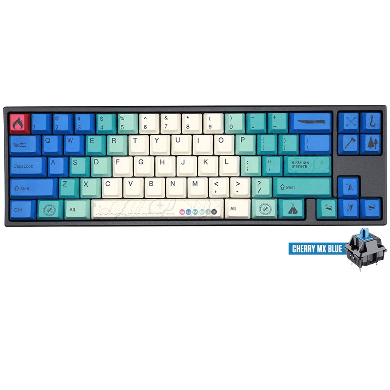 DUCKY MIYA PRO SUMMIT V2 MECHANICAL KEYBOARD (CHERRY MX BLUE) (A17A022A1A2A01A007)
