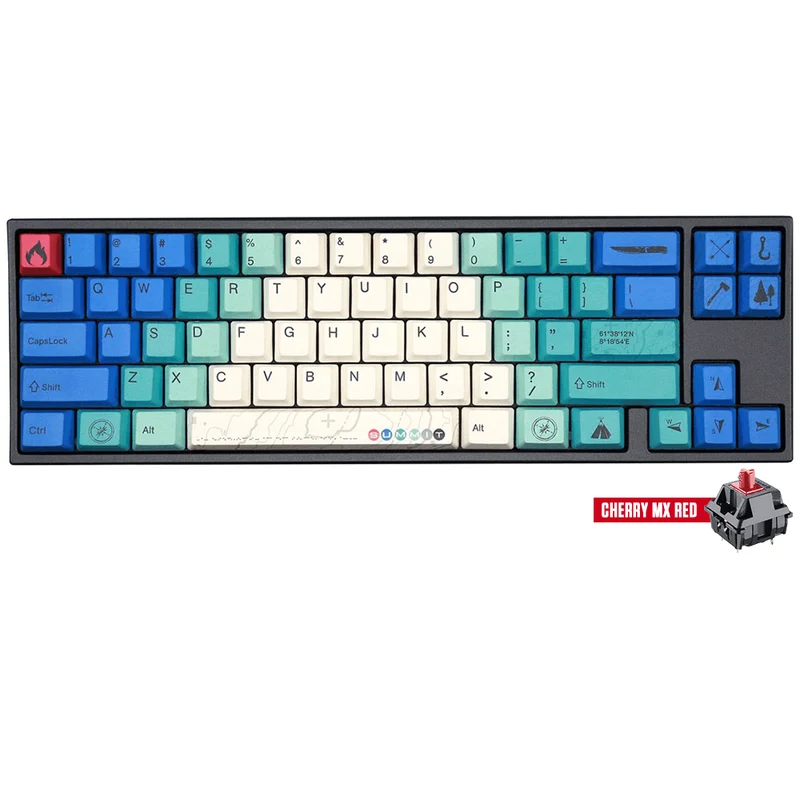 DUCKY MIYA PRO SUMMIT V2 MECHANICAL KEYBOARD (CHERRY MX RED) (A17A022A3A2A01A007)